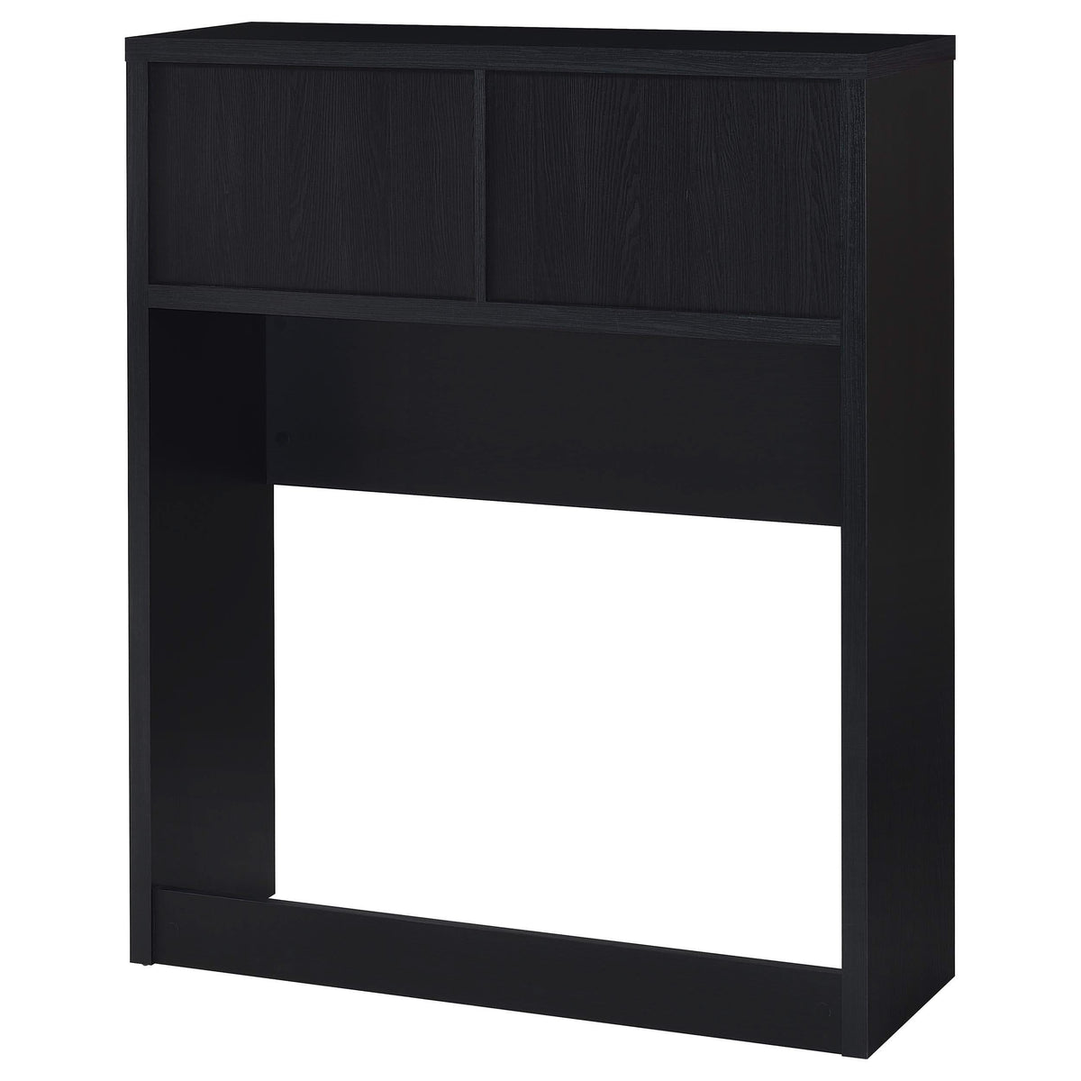 Juego de dormitorio individual de 3 piezas Westpark con cabecero y librería en negro
