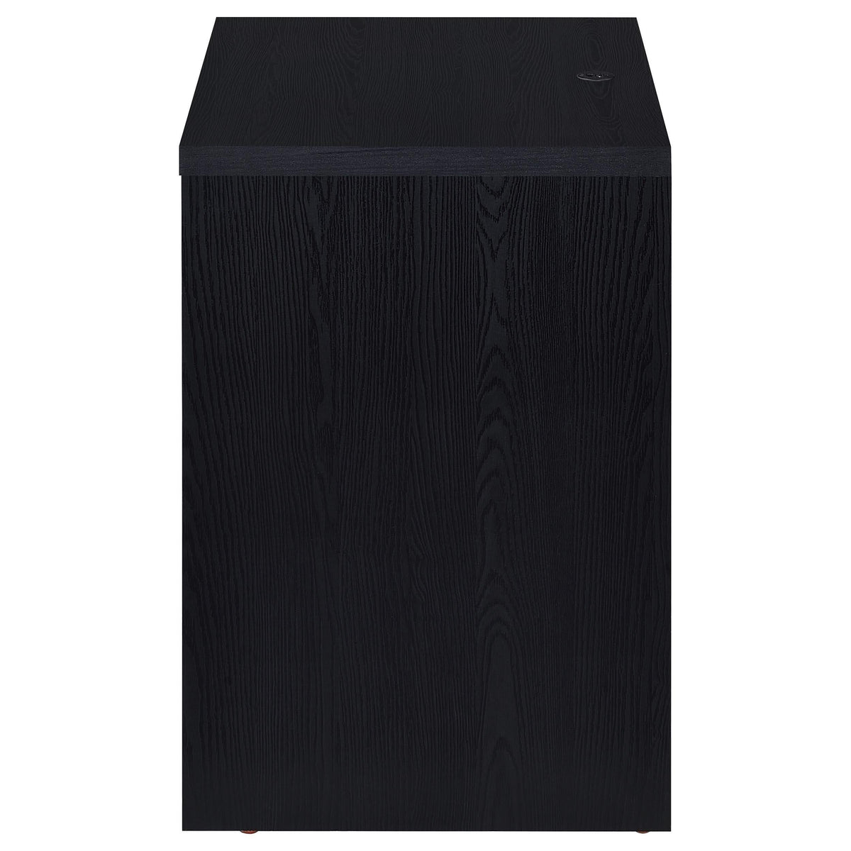 Mesita de noche Westpark de 2 cajones con luces LED y USB, color negro