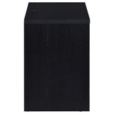 Mesita de noche Westpark de 2 cajones con luces LED y USB, color negro