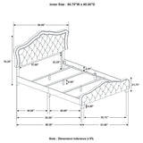 Cama Queen tapizada Bella gris
