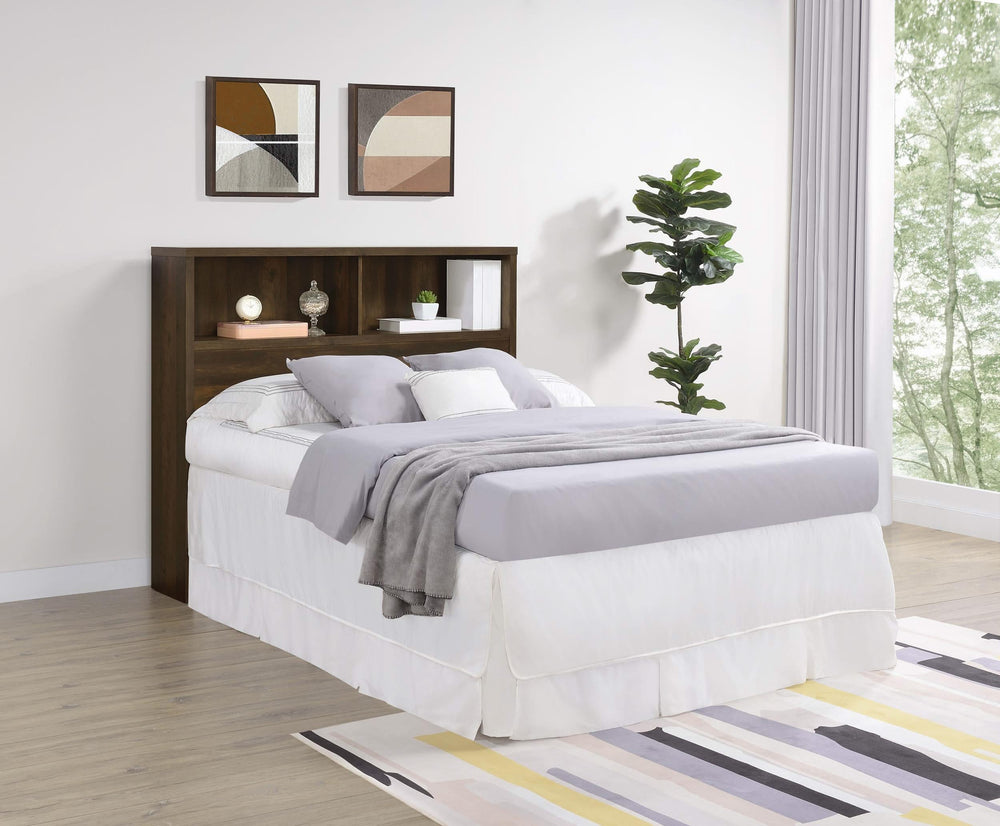 Westpark 49-inch Full Bookcase Headboard Dark Pine