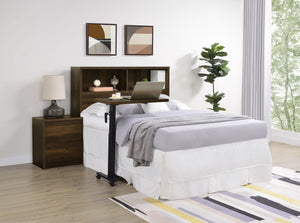 Westpark 49-inch Full Bookcase Headboard Dark Pine