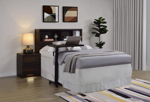 Westpark 49-inch Full Bookcase Headboard Dark Pine