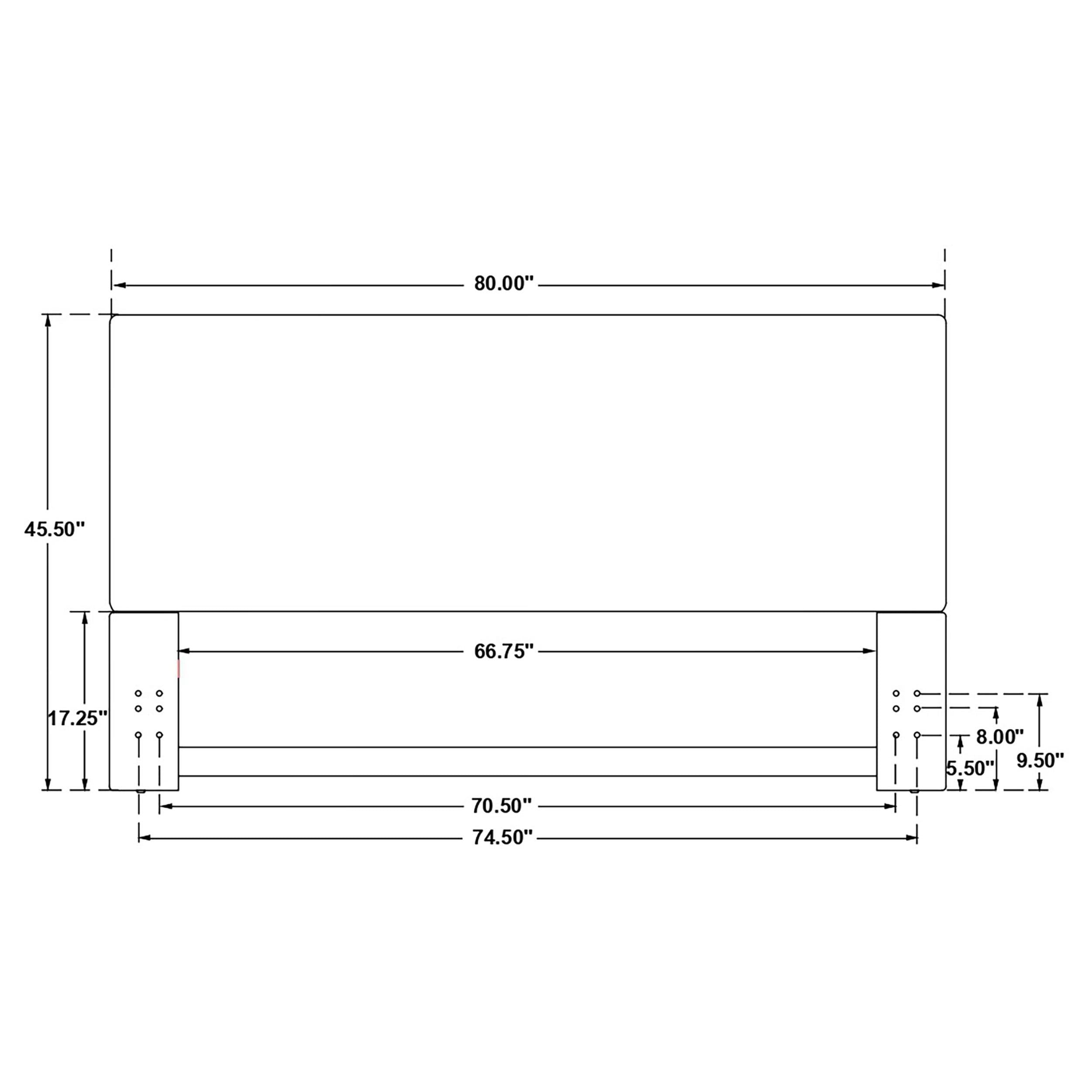 Kosmo Upholstered King Panel Headboard Sand