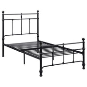 Novak 48-inch Metal Twin Open Frame Bed Matte Black