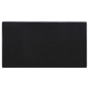 Cama Gregory tapizada de panel completo en color grafito