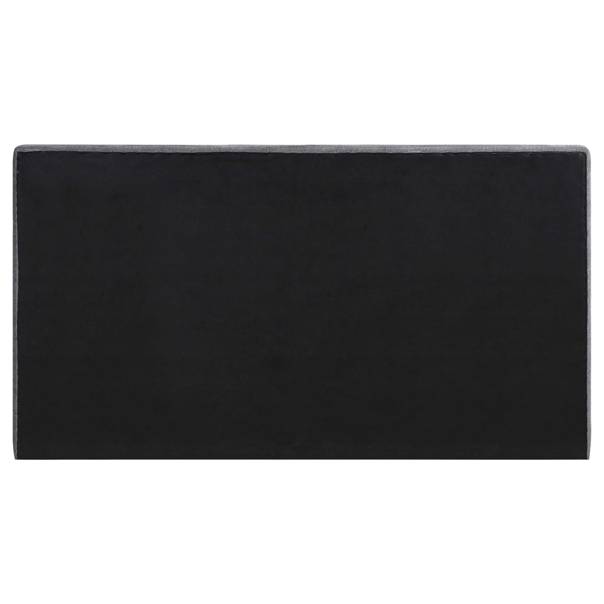 Cama Queen tapizada Gregory con paneles en color grafito