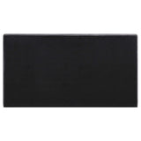 Cama Queen tapizada Gregory con paneles en color grafito