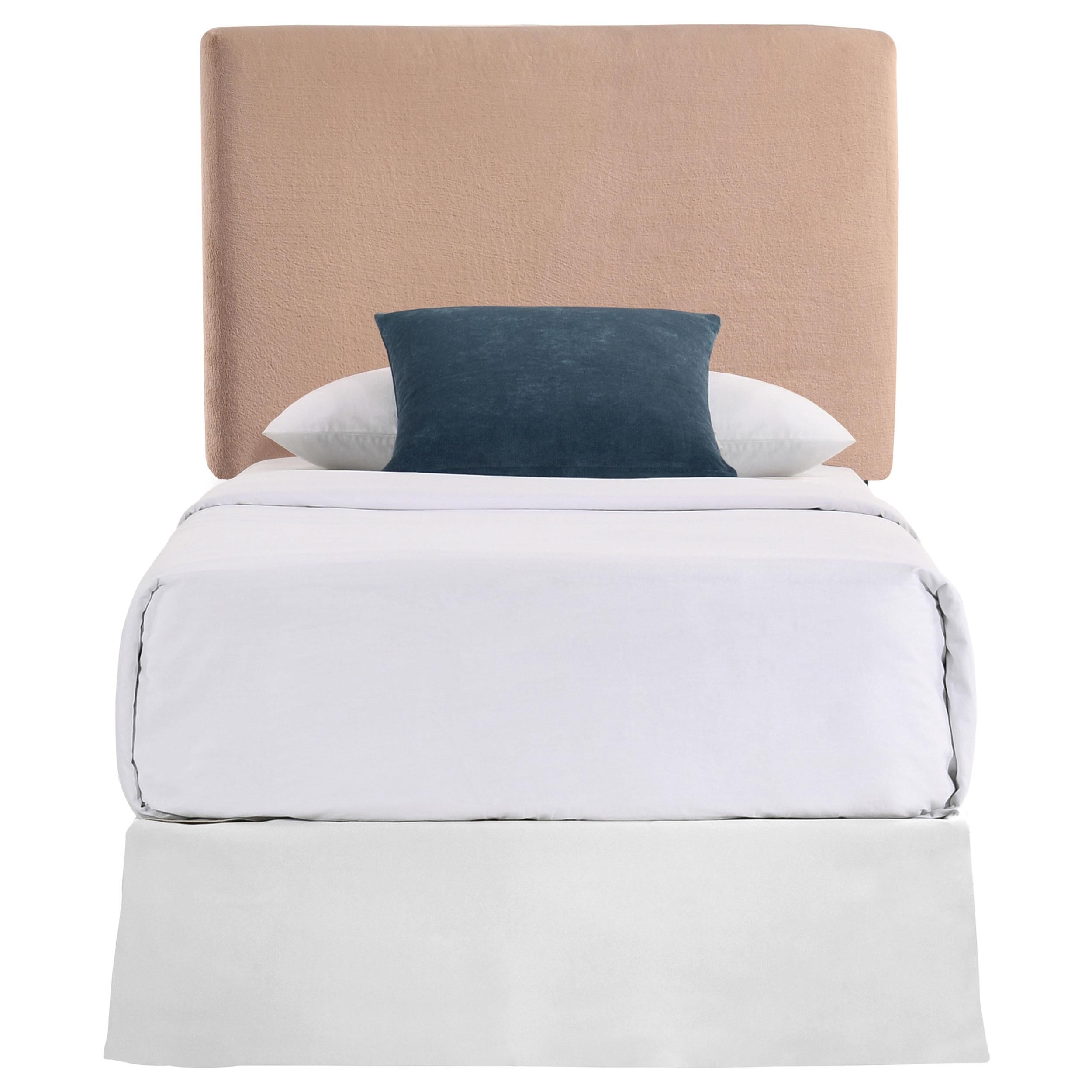 Gigi Upholstered Twin Panel Headboard Blush