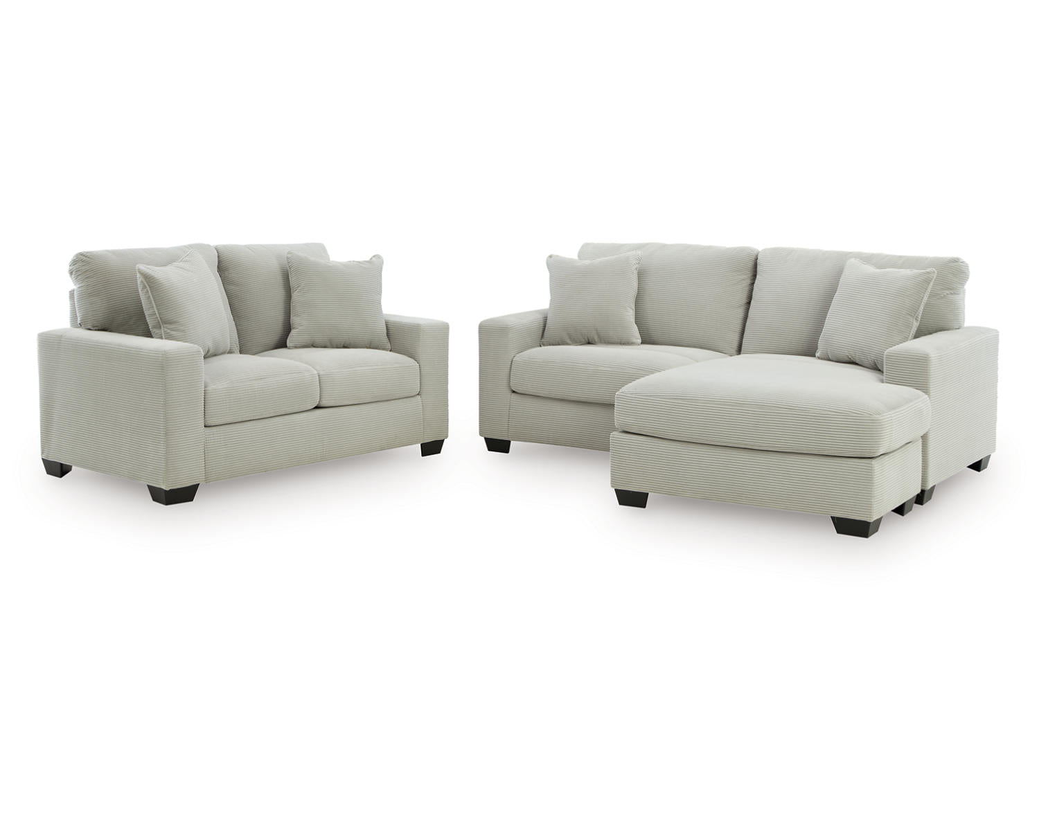Greenbriar Sofa Chaise and Loveseat