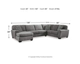 Birkdale Court 3-Piece Sectional with Chaise