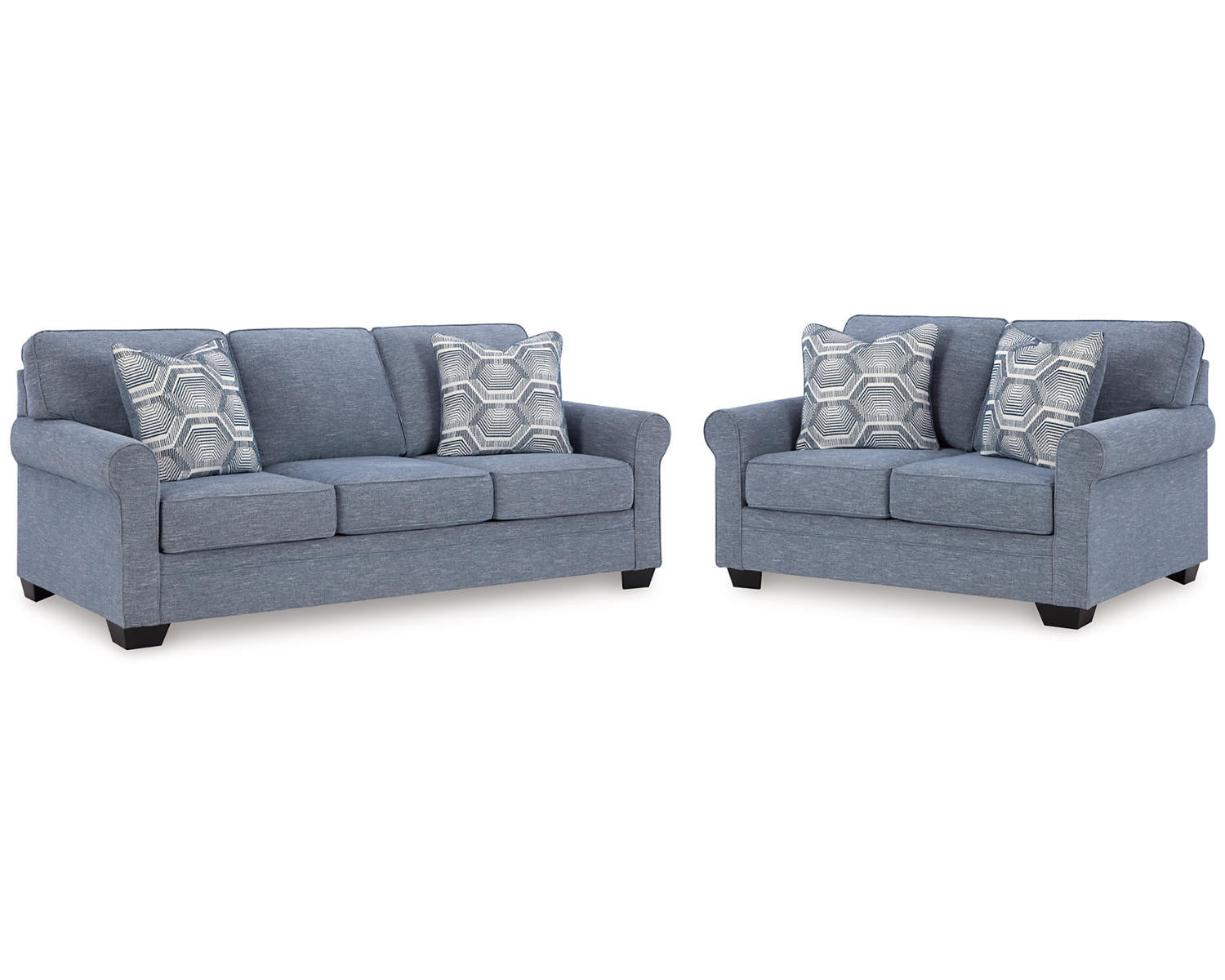 Carissa Manor Sofa and Loveseat