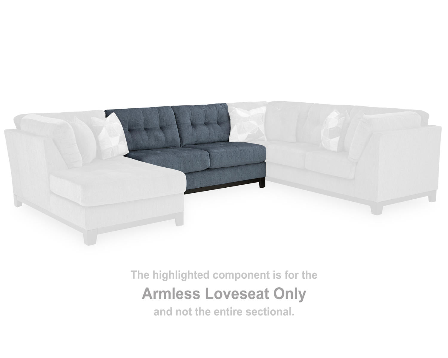 Maxon Place Armless Loveseat