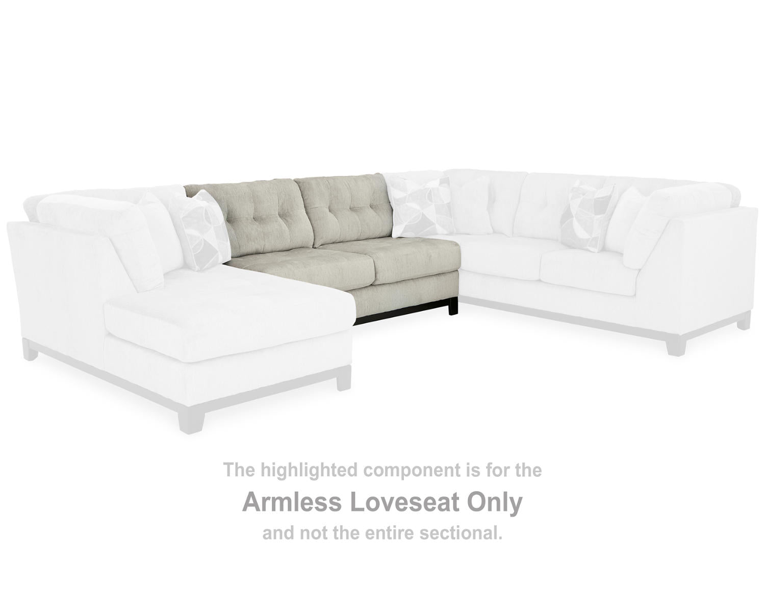 Maxon Place Armless Loveseat
