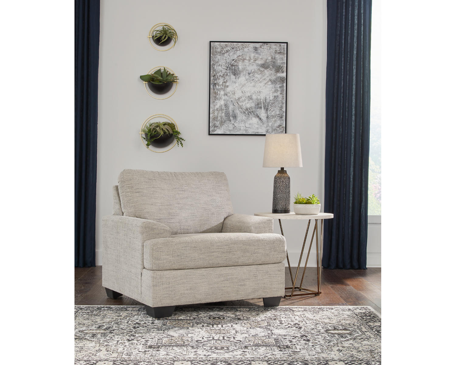 Vayda Chair and Ottoman
