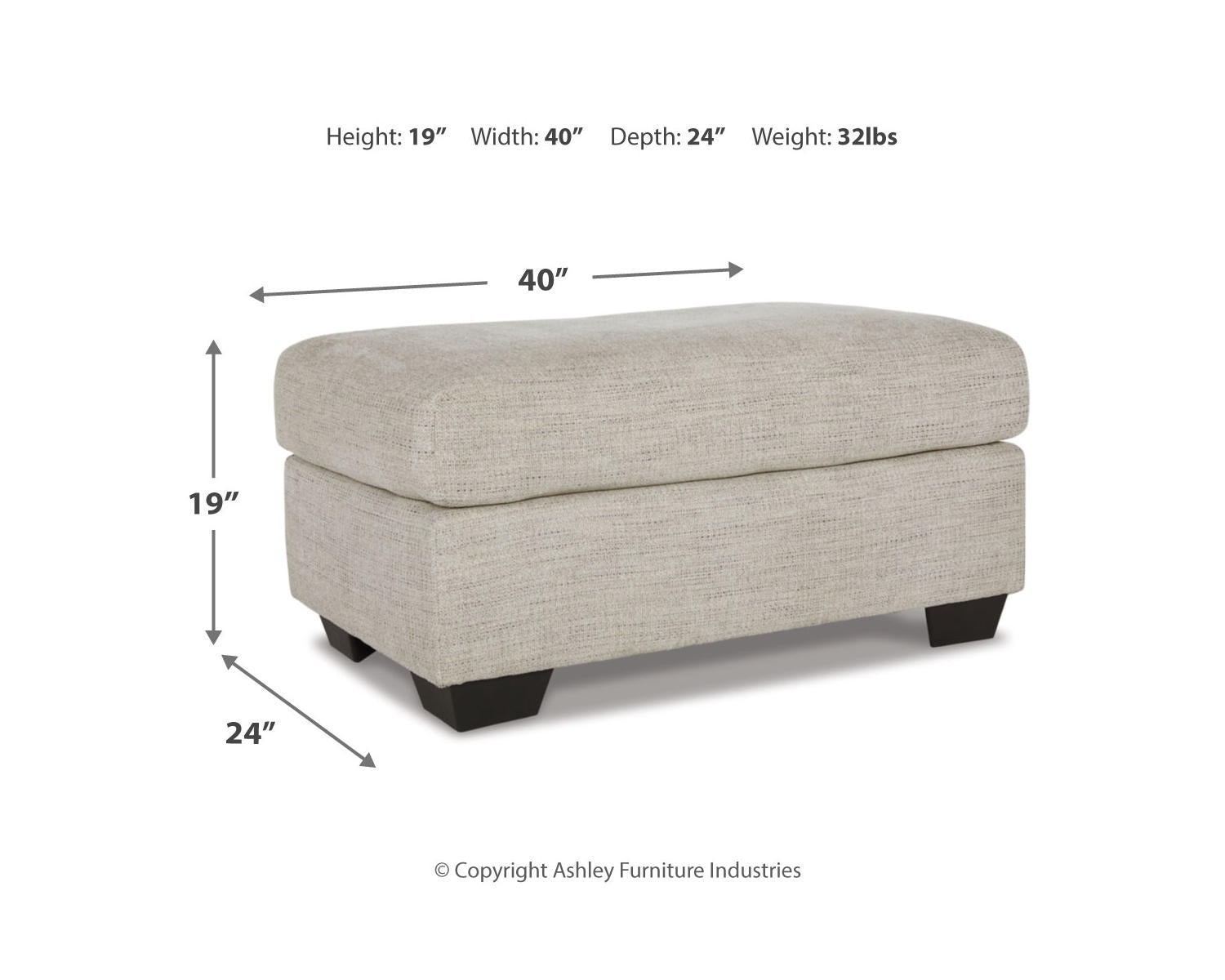Vayda Chair and Ottoman