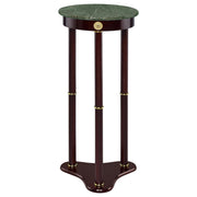 Edite Round Marble Top Plant Stand Merlot