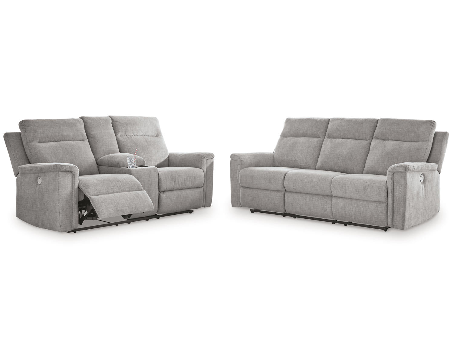 Barnsana Power Reclining Sofa and Loveseat