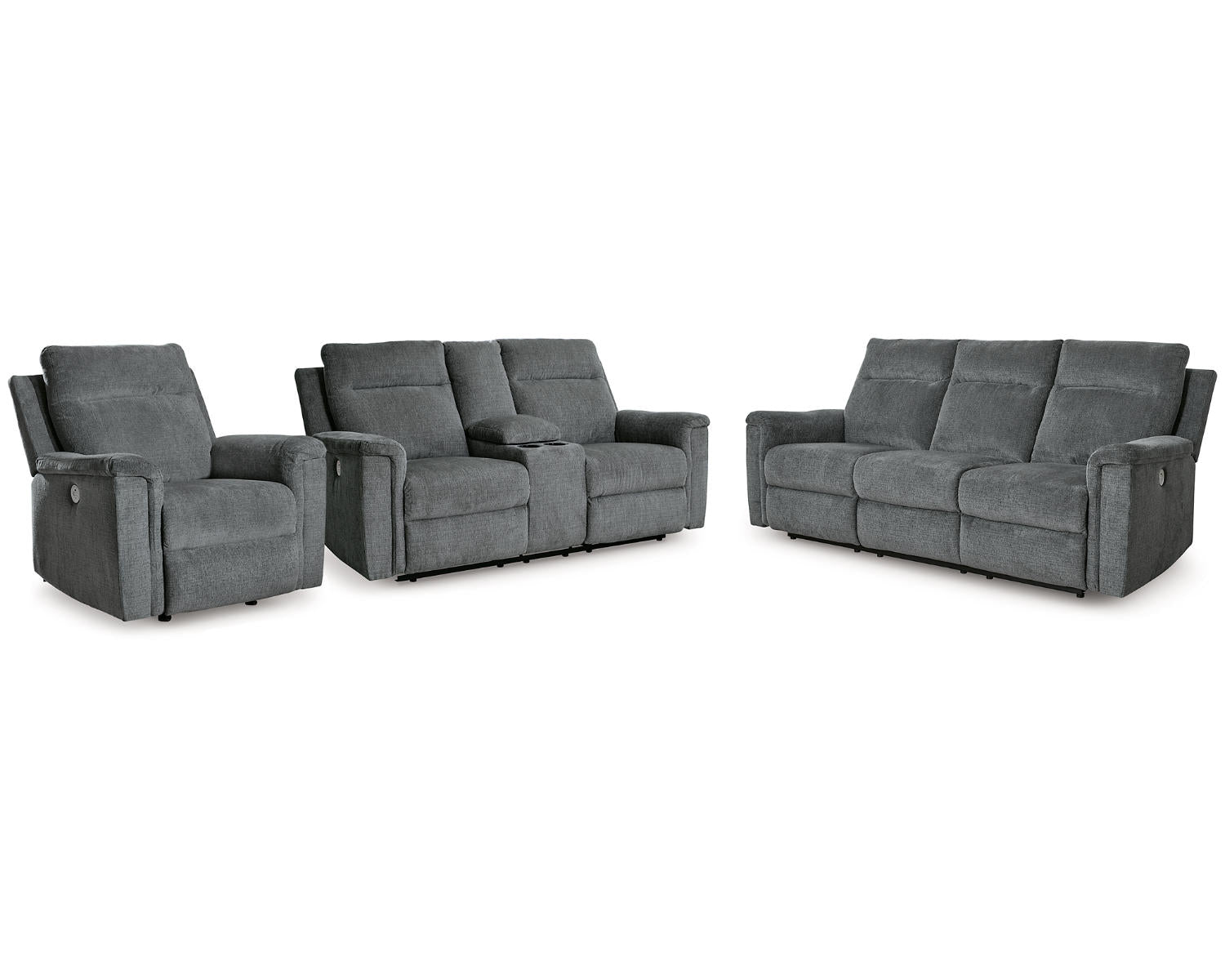Barnsana Power Reclining Sofa, Loveseat and Recliner