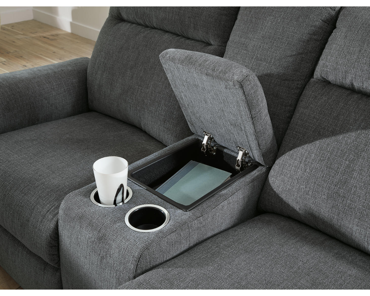 Barnsana Power Reclining Loveseat with Console