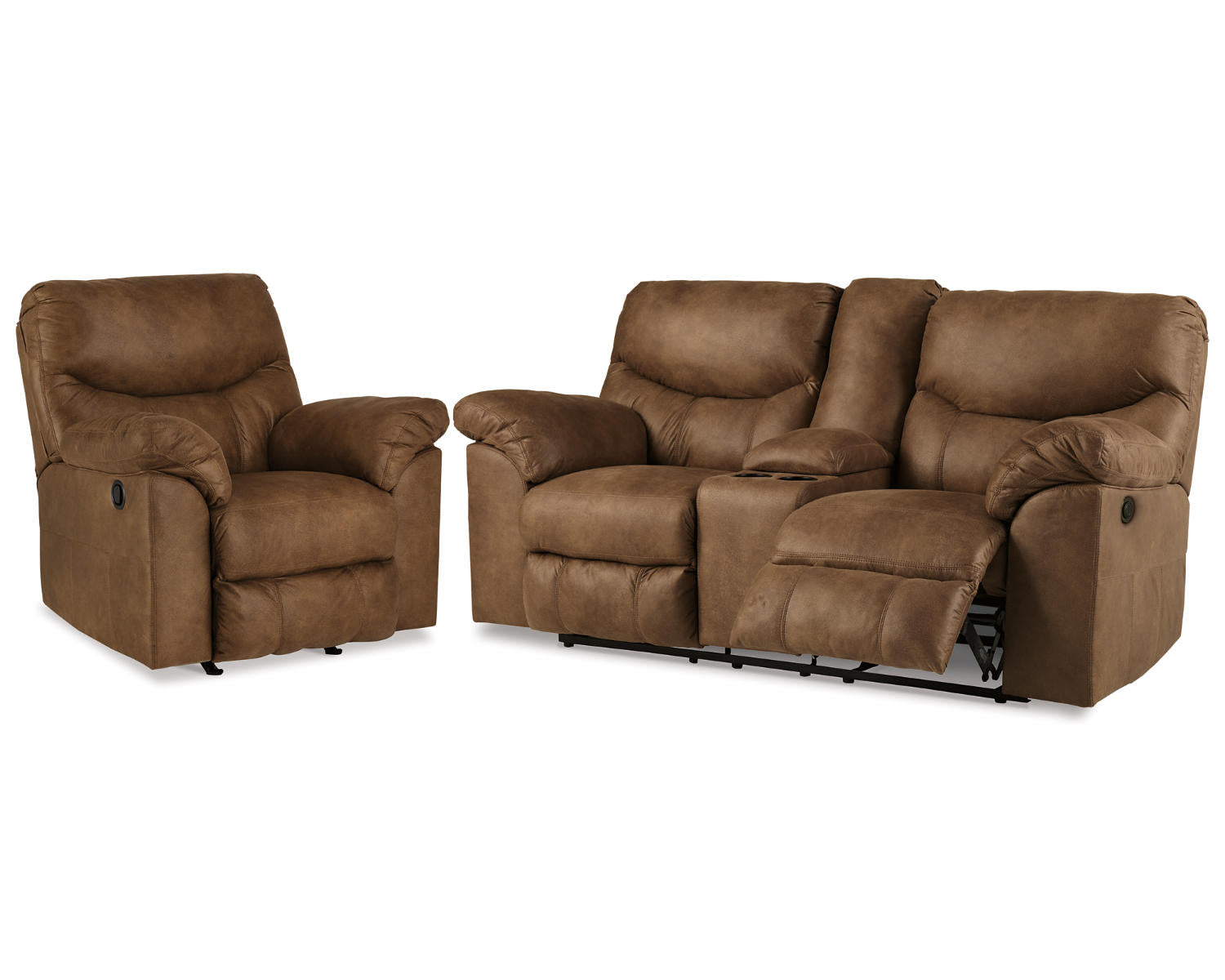 Boxberg Reclining Loveseat with Console and Relciner