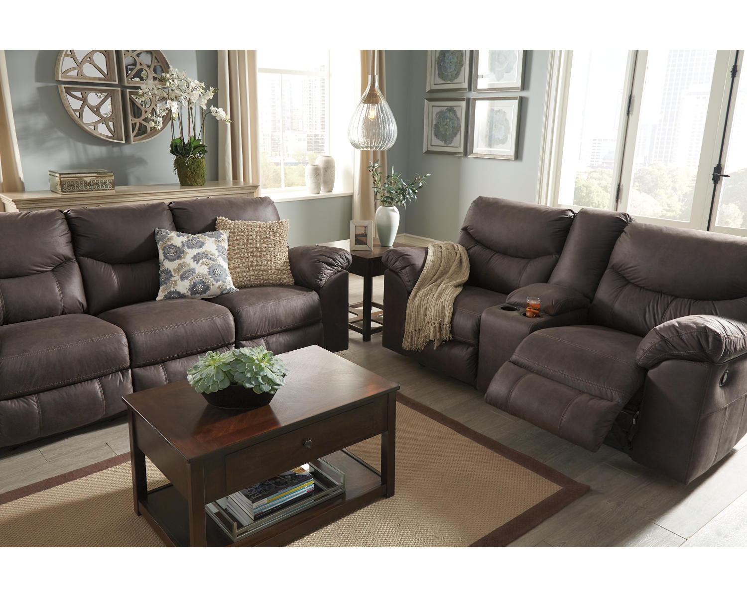Boxberg Power Reclining Loveseat with Console