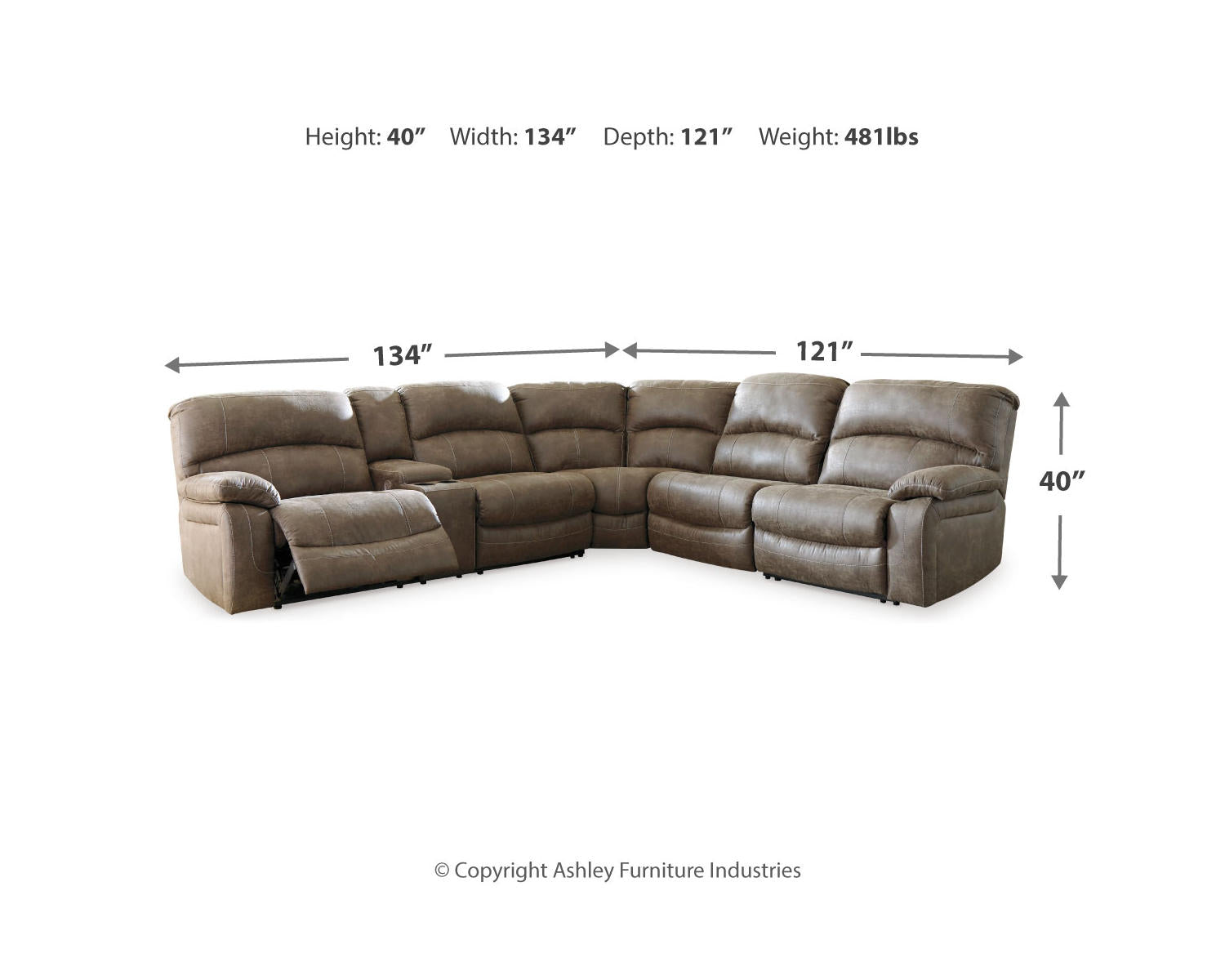 Segburg 4-Piece Power Reclining Sectional