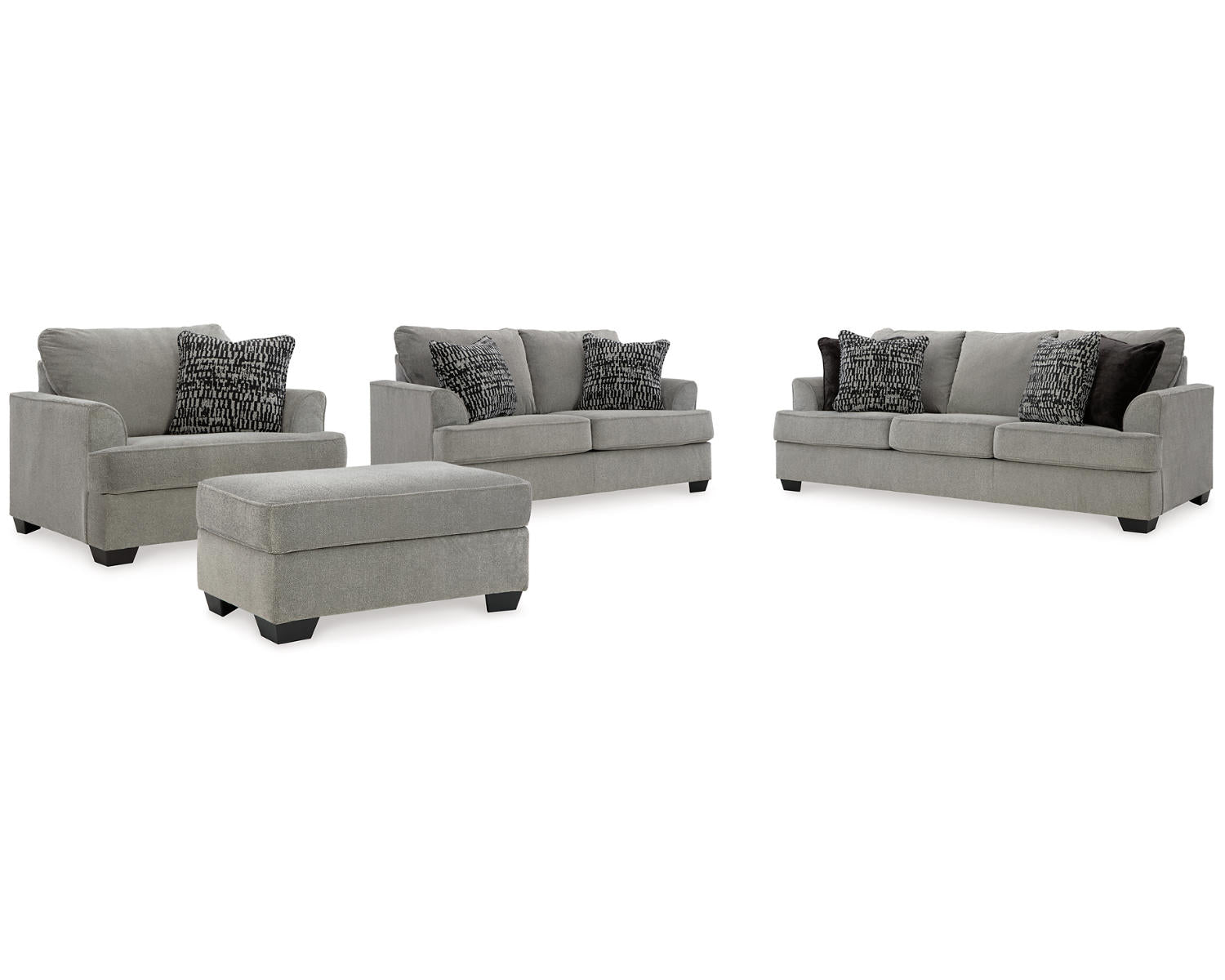 Deakin Sofa, Loveseat, Oversized Chair and Ottoman