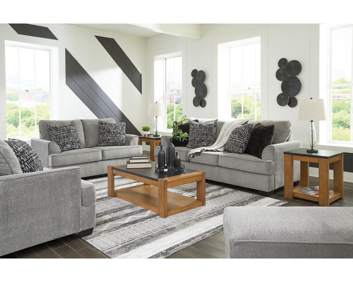 Deakin Sofa, Loveseat, Oversized Chair and Ottoman