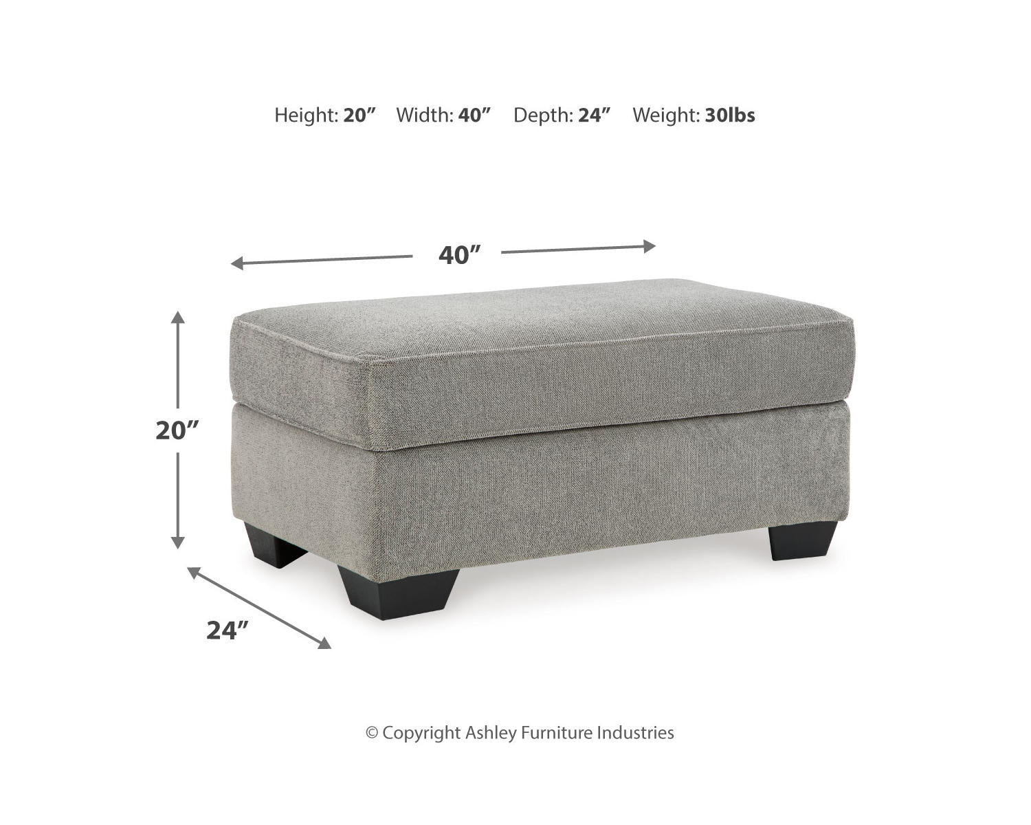 Deakin Oversized Chair and Ottoman