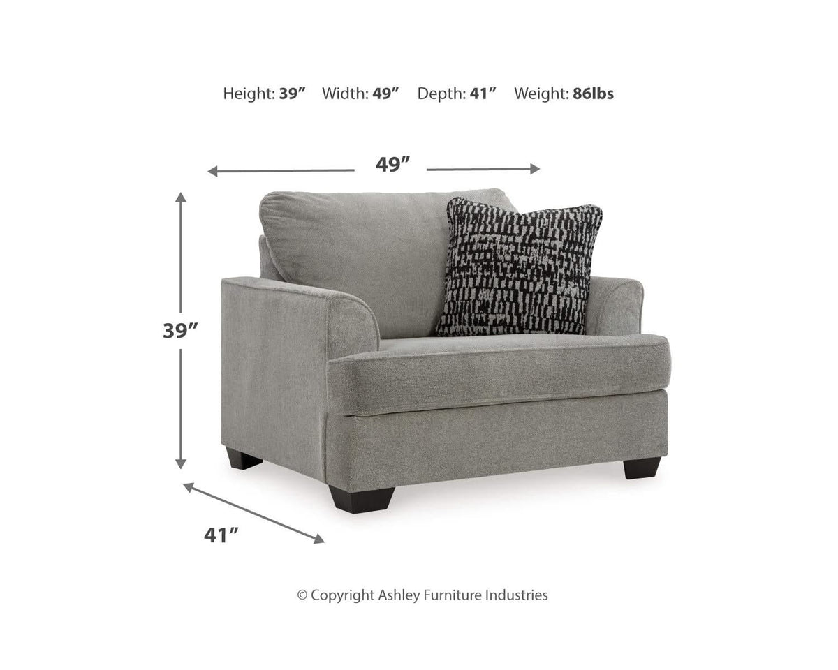 Deakin Oversized Chair and Ottoman