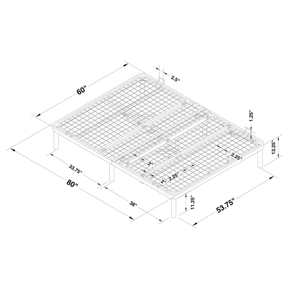 Harding Queen Adjustable Bed Base Black
