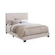 Cama individual tapizada Boyd color marfil