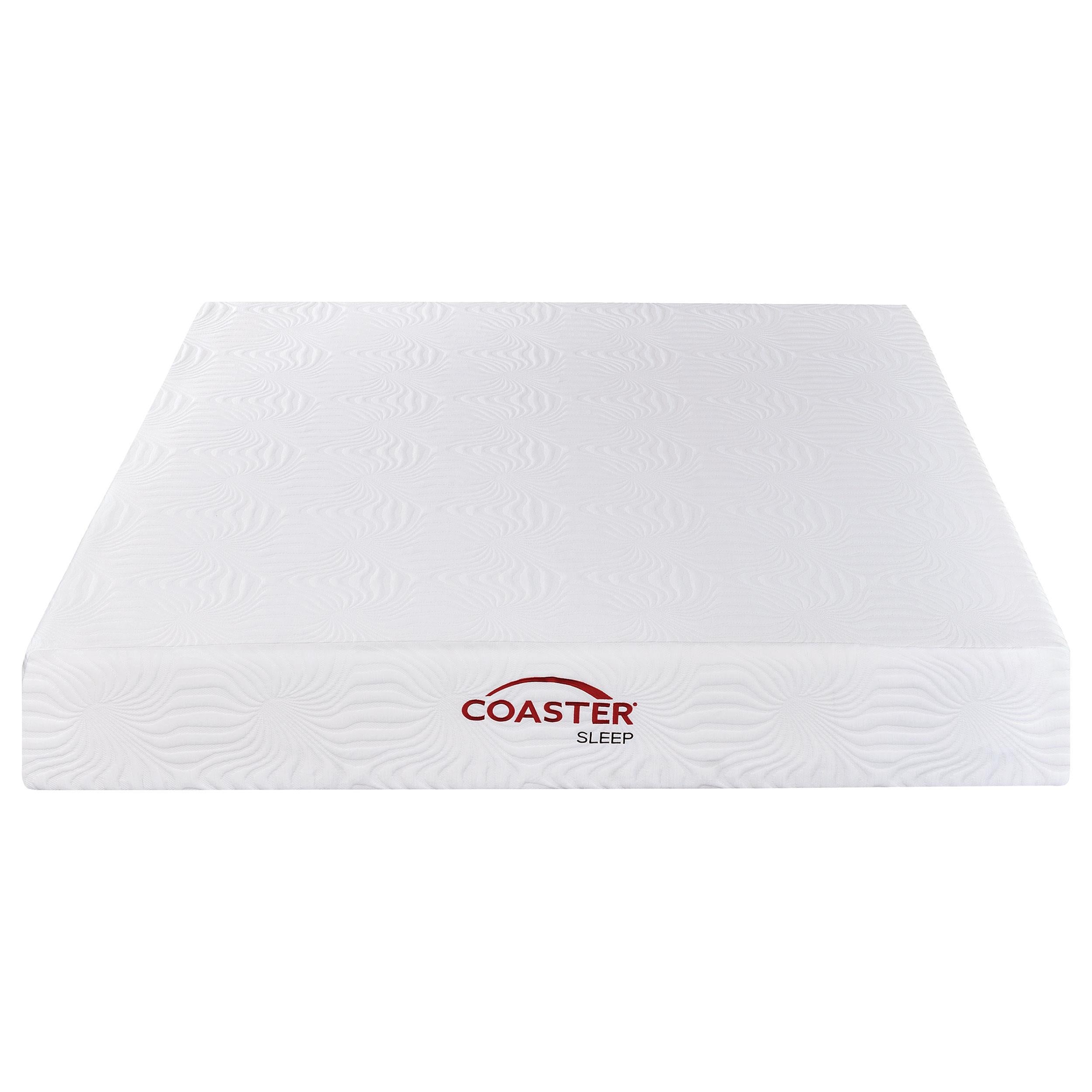 Key 10-inch California King Memory Foam Mattress White