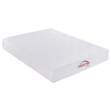 Colchón de espuma viscoelástica Key Twin Long de 10 pulgadas, color blanco