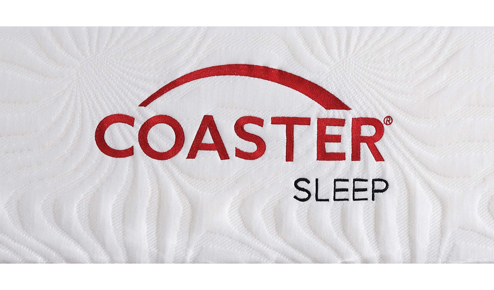 Colchón de espuma viscoelástica Key Twin Long de 10 pulgadas, color blanco
