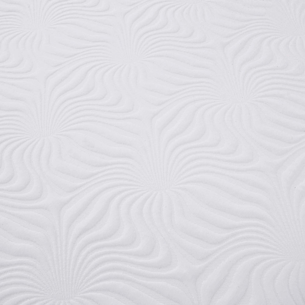 Colchón de espuma viscoelástica Key Twin Long de 10 pulgadas, color blanco