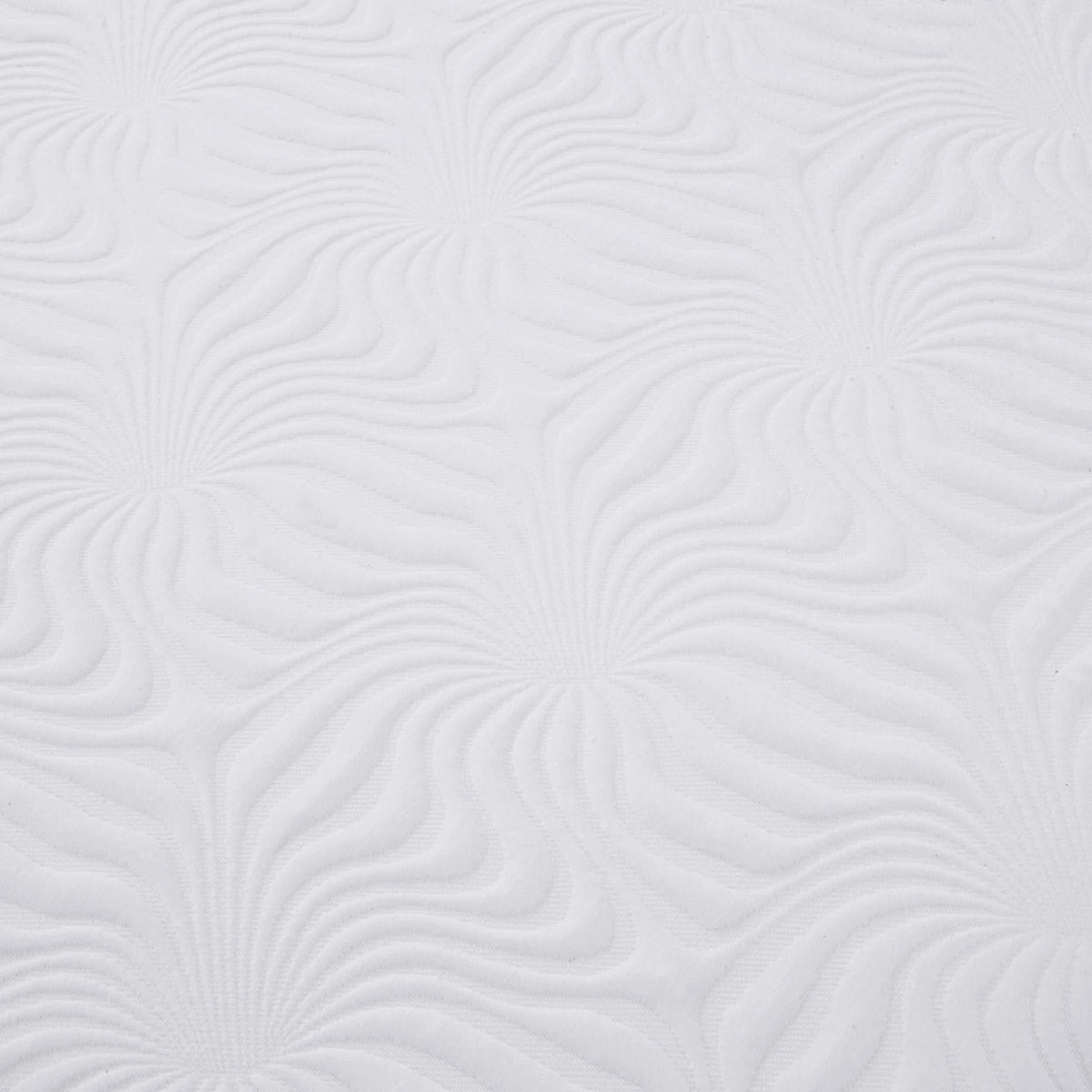 Colchón de espuma viscoelástica Key Twin Long de 10 pulgadas, color blanco