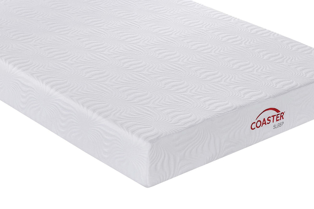 Colchón Ian de espuma viscoelástica California King de 12 pulgadas, color blanco
