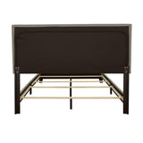 Cama Boyd tapizada Queen con paneles en gris