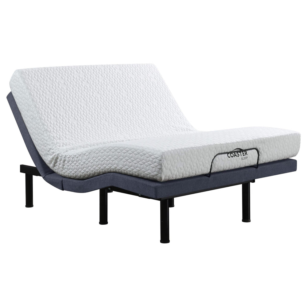 Base de cama ajustable Clara Full Gris y Negra