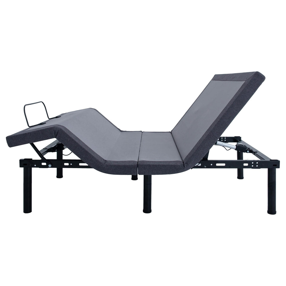 Base de cama ajustable Clara Full Gris y Negra