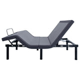 Base de cama ajustable Clara Full Gris y Negra