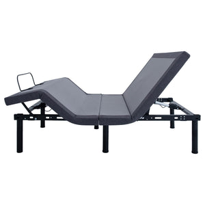 Base de cama ajustable Clara Full Gris y Negra