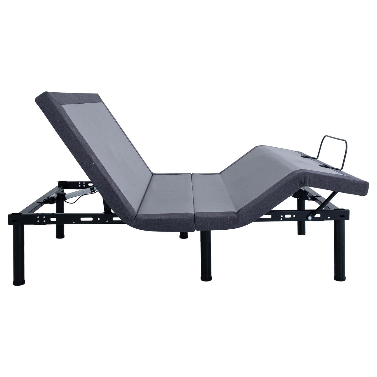 Base de cama ajustable Clara Full Gris y Negra