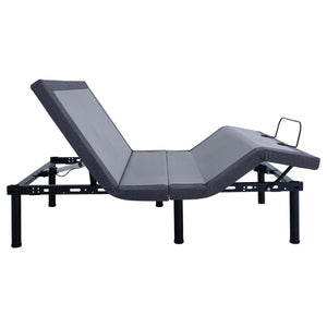 Base de cama ajustable Clara Full Gris y Negra
