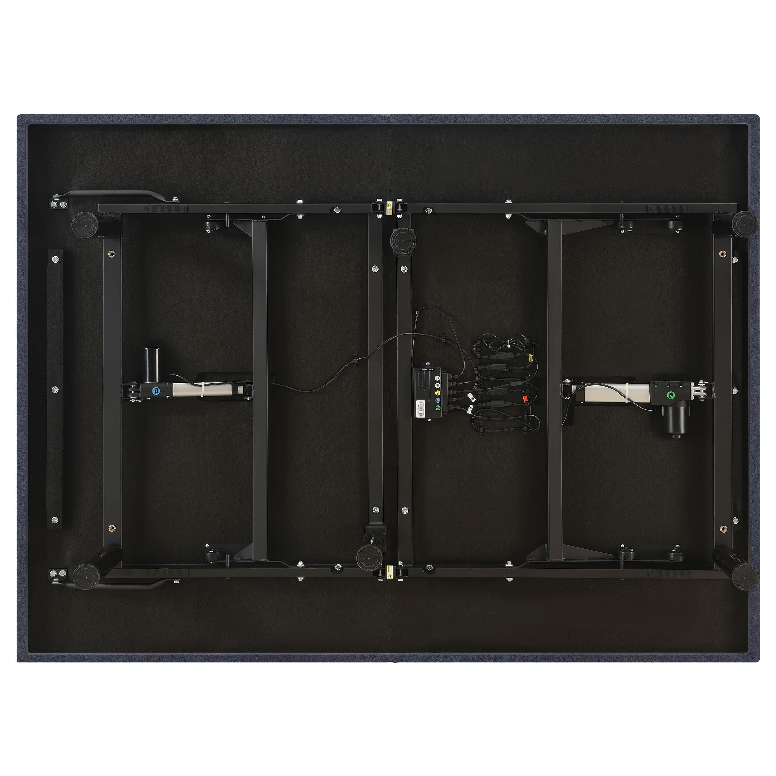 Clara Twin Extra Long Adjustable Bed Base Grey and Black