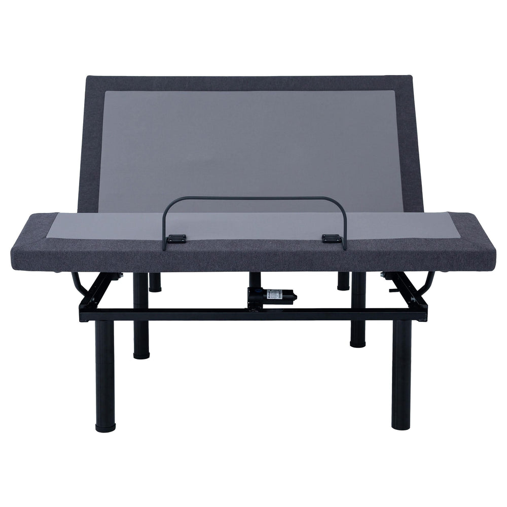 Base de cama ajustable Negan California King gris y negra