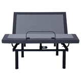 Base de cama ajustable Negan California King gris y negra