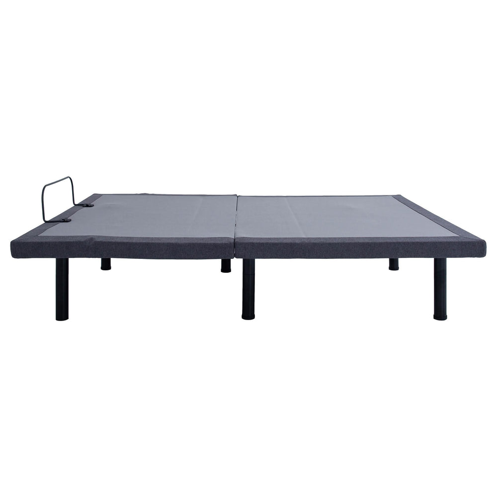 Base de cama ajustable Negan California King gris y negra